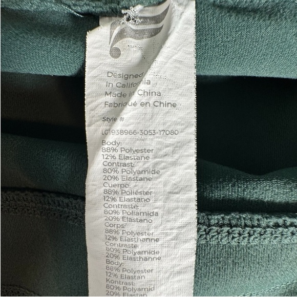 Fabletics Green Powerhold Leggings - Picture 7 of 13